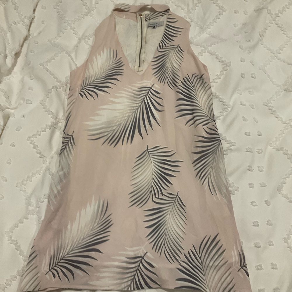 A-line sleeveless mini dress